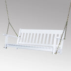 Balançoire de porche Cambridge Casual Alston traditionnelle en bois d'acajou