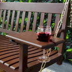 Balançoire de porche Cambridge Casual Alston traditionnelle en bois d'acajou