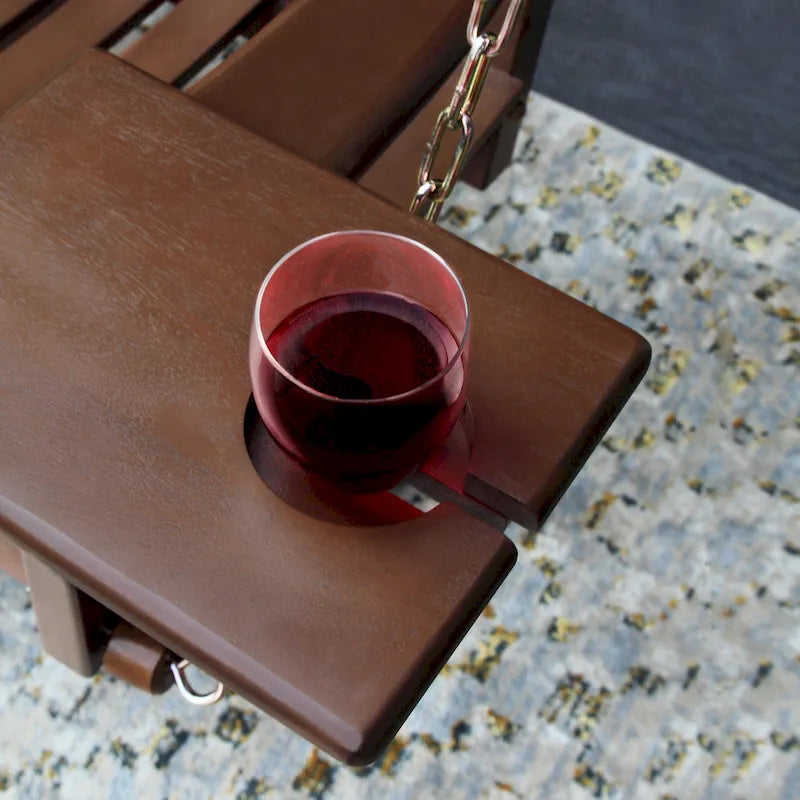 Balançoire de porche Cambridge Casual Alston traditionnelle en bois d'acajou