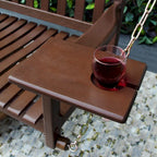 Balançoire de porche Cambridge Casual Alston traditionnelle en bois d'acajou