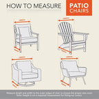 Housse de fauteuil pivotant de jardin Modern Leisure Renaissance Ultralite, lot de 2, 95 cm (L) x 99,7 cm (l) x 97,8 cm (H), grise