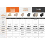 Housse de fauteuil pivotant de jardin Modern Leisure Renaissance Ultralite, lot de 2, 95 cm (L) x 99,7 cm (l) x 97,8 cm (H), grise