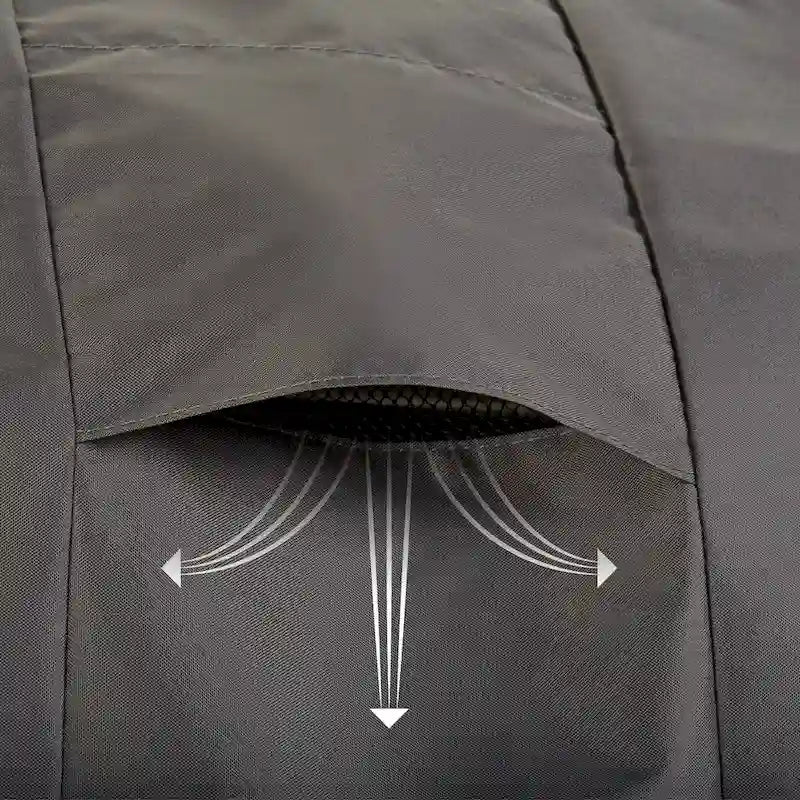 Housse de fauteuil pivotant de jardin Modern Leisure Renaissance Ultralite, lot de 2, 95 cm (L) x 99,7 cm (l) x 97,8 cm (H), grise