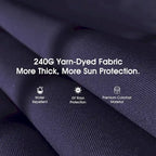 Balancelle extérieure de luxe PURPLE LEAF bleu marine avec structure en acier résistant aux intempéries, coussins et oreiller inclus