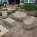 Housse imperméable pour fauteuil de jardin/club Modern Leisure Garrison, 35 cm L x 38 cm l x 31 cm H, couleur grès