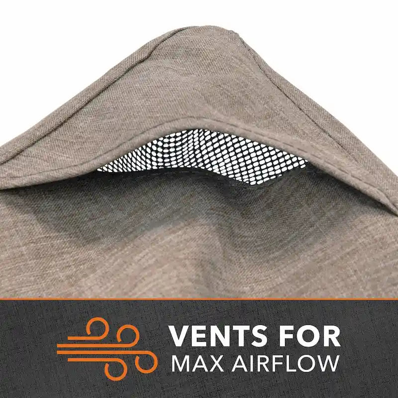 Housse imperméable pour fauteuil de jardin/club Modern Leisure Garrison, 35 cm L x 38 cm l x 31 cm H, couleur grès