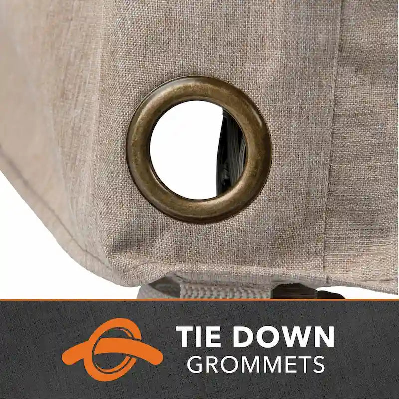 Housse imperméable pour fauteuil de jardin/club Modern Leisure Garrison, 35 cm L x 38 cm l x 31 cm H, couleur grès