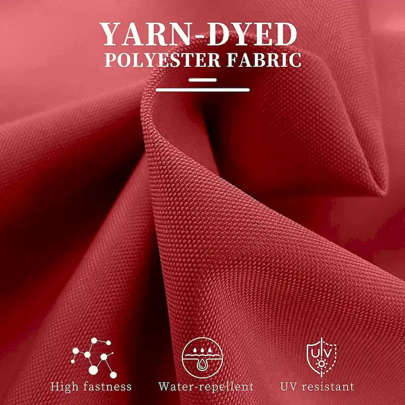 Balancelle de terrasse/porche d'extérieur PURPLE LEAF Terra Red Deluxe avec structure en acier résistant aux intempéries, coussins et oreiller inclus