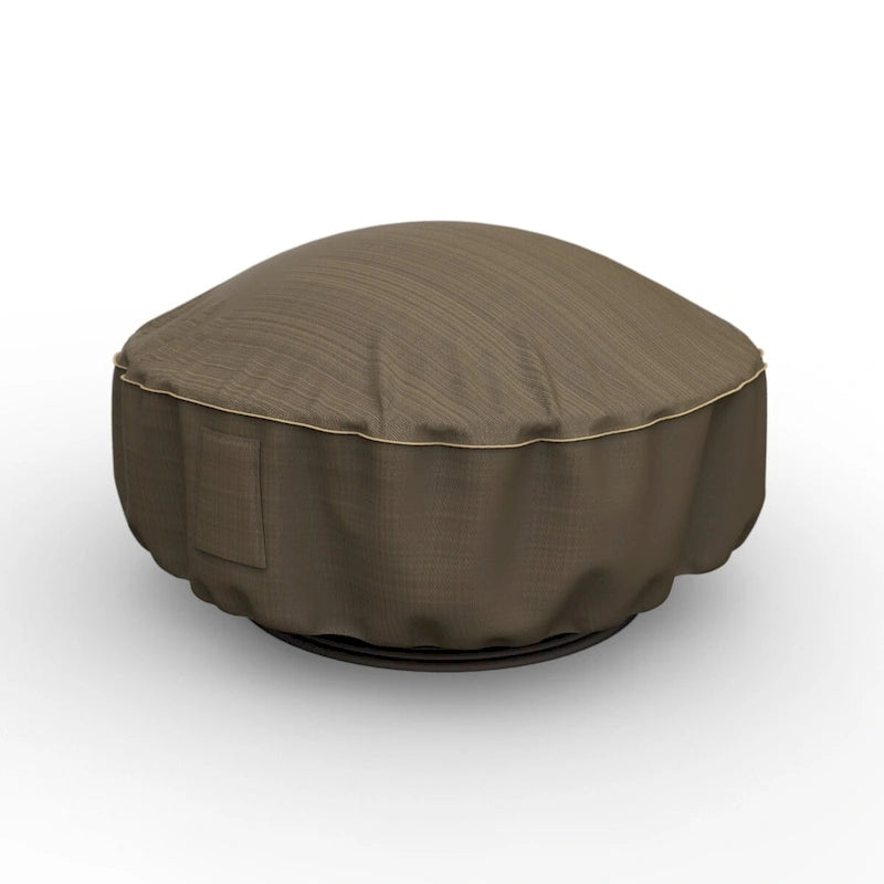 Budge StormBlock Hillside Black and Tan Fire Pit Cover - 36 Diameter x 15 Drop