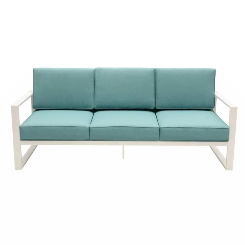 Patio 3 Seater Outdoor Sofa Pool Couch Sofa Chair With Metal Aluminum Furniture