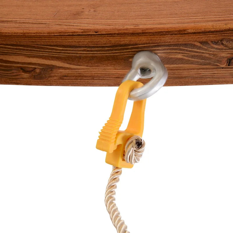 Hamac d'extérieur en bois blanc CUSchoice de 3 m avec support - 128 cm L x 46,5 cm l x 47,25 cm H