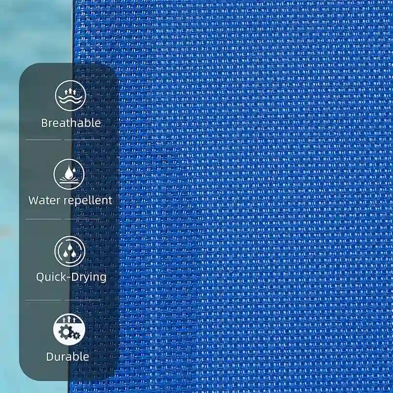 Ensemble de 3 chaises longues de patio, chaises longues avec 5 positions réglables (2 chaises longues + 1 table)