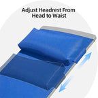 Ensemble de 3 chaises longues de patio, chaises longues avec 5 positions réglables (2 chaises longues + 1 table)