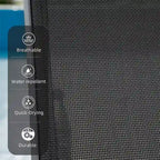 Ensemble de 3 chaises longues de patio, chaises longues avec 5 positions réglables (2 chaises longues + 1 table)