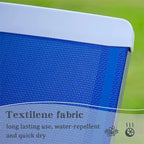 Chaise longue de patio réglable avec accoudoirs, résistante aux intempéries, pour piscine et pelouse (1 chaise longue)